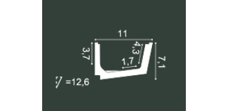 Карниз C357 Straight - 7,1*11*200см