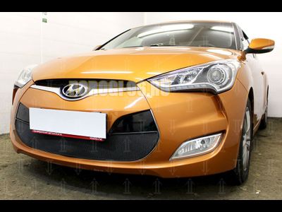 Защита радиатора Hyundai Veloster 2012-2016 black