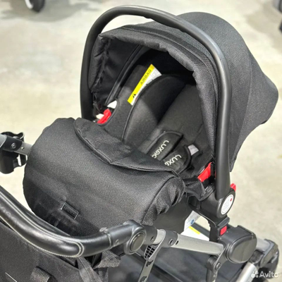 Детская коляска 3 в 1 Luxmom 558 Черный