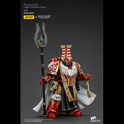 Библиарий-консул Тысячи Сынов (Warhammer Horus Heresy) - КОЛЛЕКЦИОННАЯ ФИГУРКА 1/18 Thousand Sons Legion Librarian Consul (JT6083) - JOYTOY