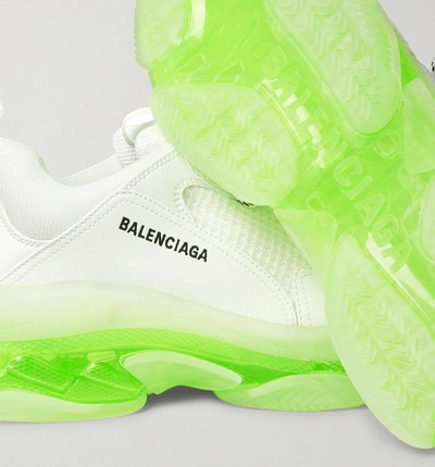 Balenciaga Triple S Sneaker Clear Sole White Fluo Yellow