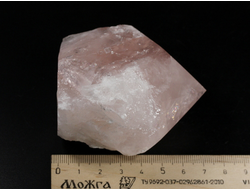 Розовый кварц, полировка, кристалл, Мадагаскар (70*61*46 мм, 289 г) №35441