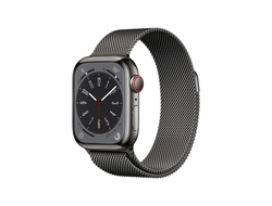 Apple Watch Series 8 41 Stainless Steel Graphite Milanese Loop