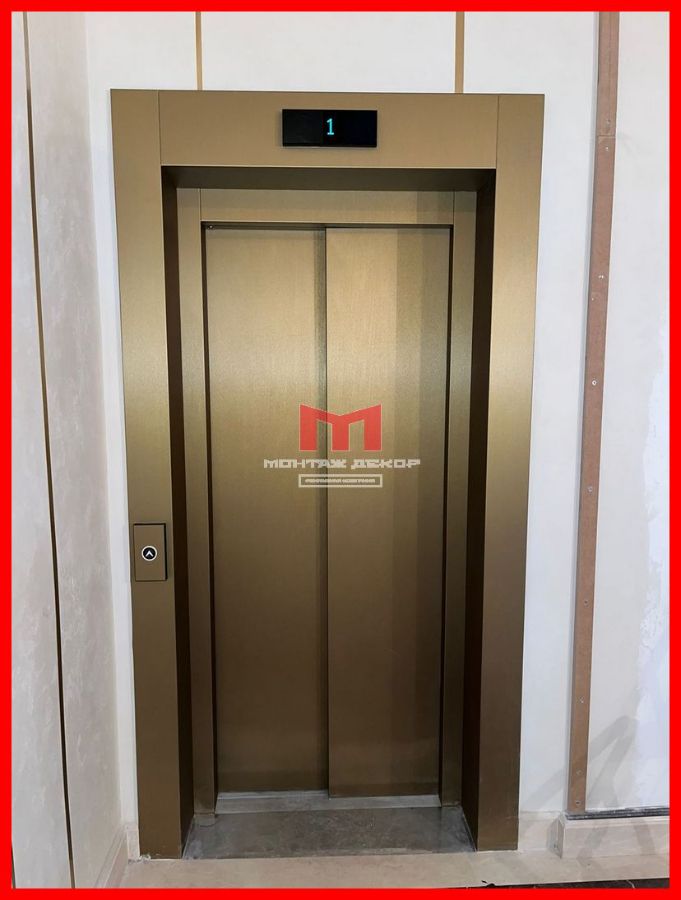 Оклейка плёнкой лифтовых порталов и дверей лифта снаружи