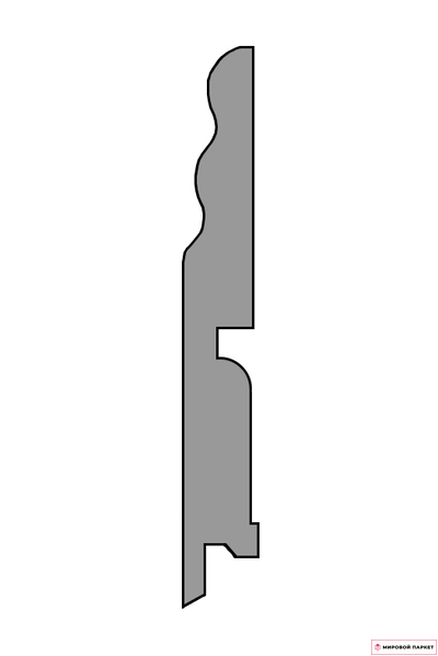 Плинтус Finitura dekor Орех американский R13 шпон 120х15х2400