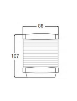 Круговой огонь зелёный Hella Marine NaviLED 2 NM 2LT 002 984-511 12 В 360° для судов длиной до 20 метров