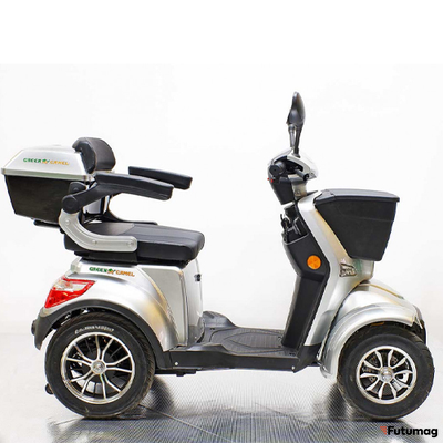 Трайк GreenCamel Пони 4K (48V 500W 36 км/ч) серебристый