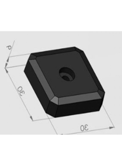 RFID метка HF (NFC) LEONIX Micro NFC, NTAG213 (30x30x6 мм), корпусная