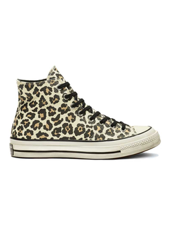 Кеды Converse Chuck Taylor Leopard Print леопардовые высокие 163406C