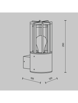 Настенный светильник (бра) Barrel, O453WL-01GF
