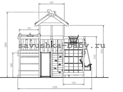 ИГРОВОЙ КОМПЛЕКС - КРОВАТЬ САВУШКА BABY - 5