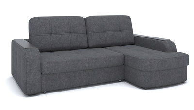 ДВУСПАЛЬНЫЙ РАСКЛАДНОЙ ПРУЖИННЫЙ УГЛОВОЙ ДИВАН-КРОВАТЬ БЕРЛИН, С РЕГУЛИРУЕМЫМИ ПОДУШКАМИ, МЕТАЛЛОСКЕЛЕТ, СО СПАЛЬНЫМ МЕСТОМ И МЕХАНИЗМОМ ДЕЛЬФИН, ШИРОКИЕ ПОДЛОКОТНИКИ С ДЕКОРОМ