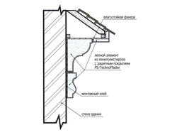Молдинг Lepninaplast МВ-145, пенополистирол, армированный, под покраску, 2 метра