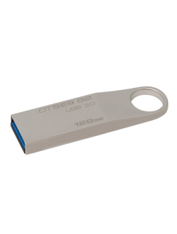 Флеш-память Kingston DataTraveler SE9 G2, 128Gb, USB 3.0, металл, DTSE9G2/128GB