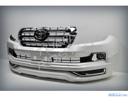 Бампер + губа MODELLISTA (V1) Toyota Land Cruiser 200 2007-2015 в стиле 2016+