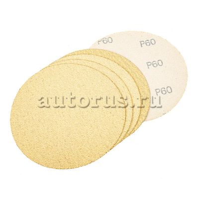 Круг абразивный (шлифовальный) d=125 мм P60 под липучку (5шт) ARNEZI R8010006