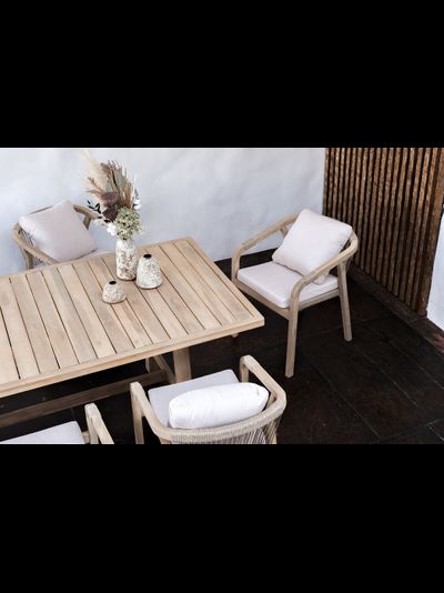 Обеденная группа из массива акации Rimini XL