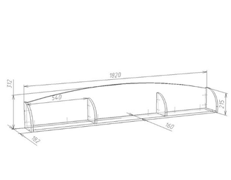 Полка Л-10 (настенная)