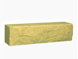 Кирпич гиперпрессованный рваный угловой соломенный М250