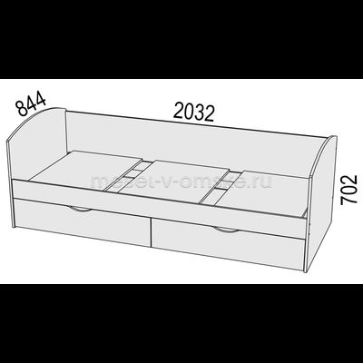 Кровать Ева с ящиком