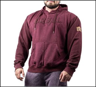 Худи 4900-864/405 Legal Power Stonewashed Bostomix красный камень