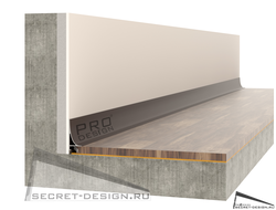 ПЛИНТУС CORNER L 584 PRO DESIGN - анодированный коньяк