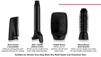 Насадки дополнительные REVLON ONE-STEP Brush Head Attachment.