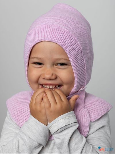 Шапка-шлем 24201-01 х/б подклад, лавандовый 40-42