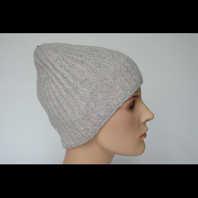 Шапка Vizio 1106 CYO серая с украшением
