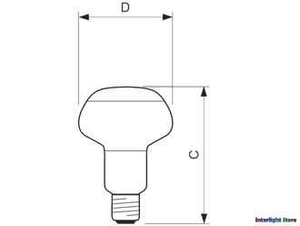 Philips Spotline NR80 60w 25° 230v E27