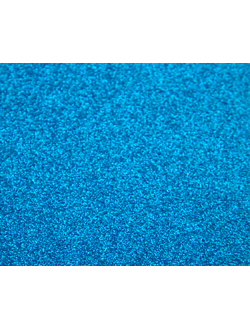 Фоамиран Глиттерный, лист 20х30 см, цвет темно голубой