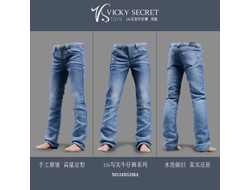 Мужские джинсы (голубые) - 1/6 Realistic Jeans men's light blue (24XG108A) - VSTOYS