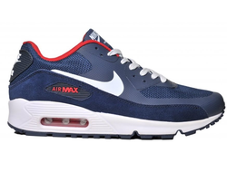 Nike Air Max 90 PREMIUM синие с белым (42-45) Арт. 011FM