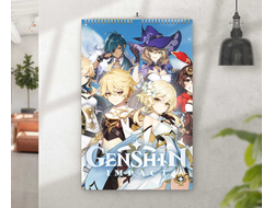 Перекидной календарь Genshin Impact, Геншин Импакт №1