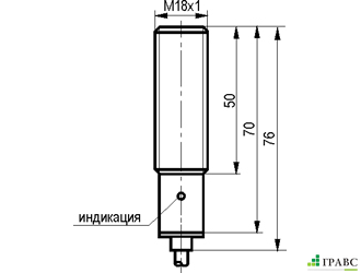 Индуктивный преобразователь перемещения ISAB A41A-31P-5-P