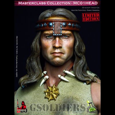 Конан-варвар, Арнольд Шварценеггер (Лимитированный выпуск, всего 300 шт. на весь мир) - Коллекционная ФИГУРКА 1/6 scale Conan the Barbarian, Arnold Schwarzenegger (LIMITED EDITION 300 pcs) (MC01-2019 + MC01-HEAD + PL2016-M35) - Kaustic Plastik