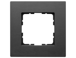 Рамка 1 пост Wedder R3, алюминий черный