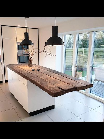 столешница на кухню из массива дерева