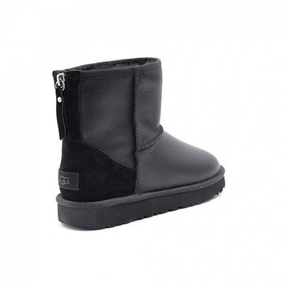 UGG Classic Mini ZIP Metallic Black