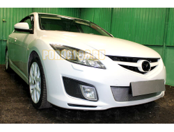 Защита радиатора Mazda 6 II (GH) 2007-2010 (Спорт) chrome PREMIUM