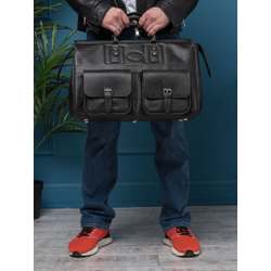 Кожаный саквояж Fabriano brown (арт. 4008-04)