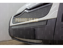 Защита радиатора Citroen Jumper 2006-2014 chrome верх