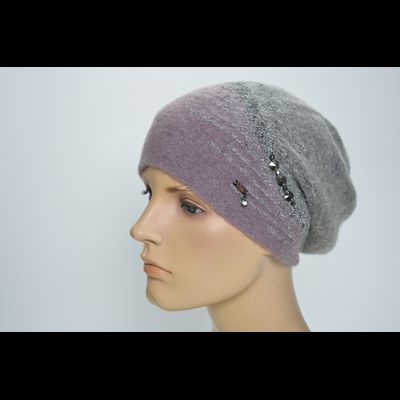 Берет Vizio 6239 B розово - серый