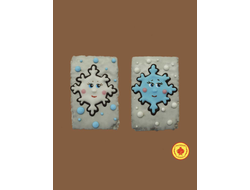 Купить пряник в шоколаде "Снежинка", 130 грамм, фото