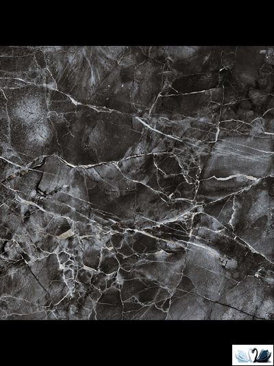 Керамогранит Гранитея Киреты Черный 60 х 60 см матовый мрамор