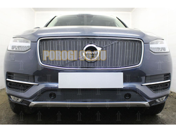 Защита радиатора Volvo XC90 2014- black низ с парктроником PREMIUM