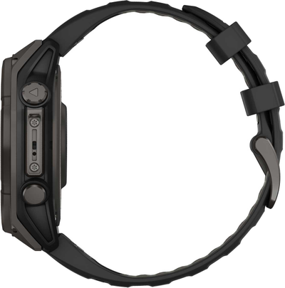 Часы Garmin Fenix 8 —47mm Solar Sapphire Carbon Gray DLC Titanium Black / Pebble Gray