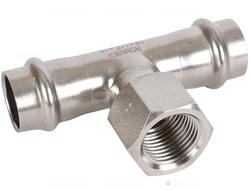 Тройник-переходник ROMMER ВПр-ВР, 18х1/2 из нержавеющей стали прессовой