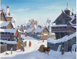 Купить греющую картину с фото древний град