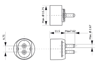 Люминесцентная лампа Sylvania F8W/T5/33-640 8w G5